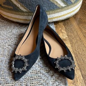 Tory Burch Crystal Buckle Flats 8